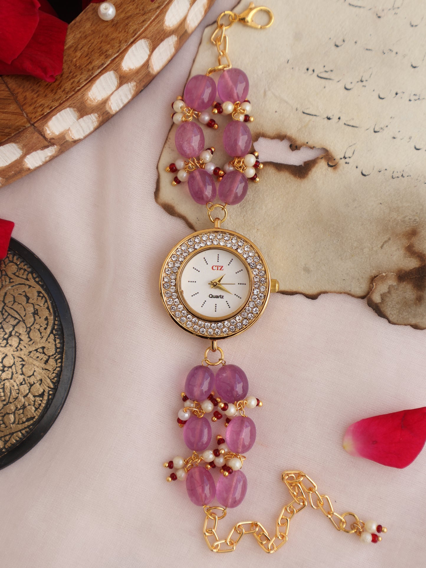 Maryam Purple Wrist Watch