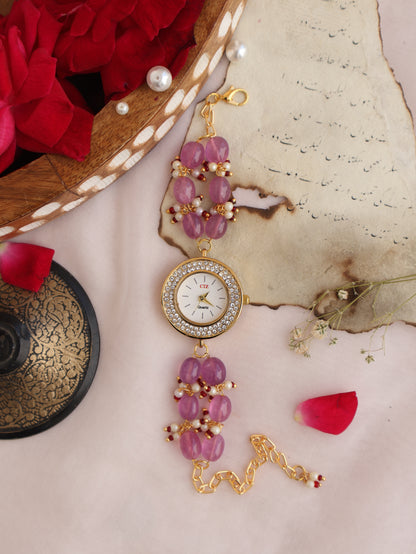 Maryam Purple Wrist Watch
