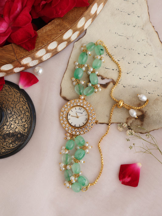 Inaya Mint Green Wrist Watch