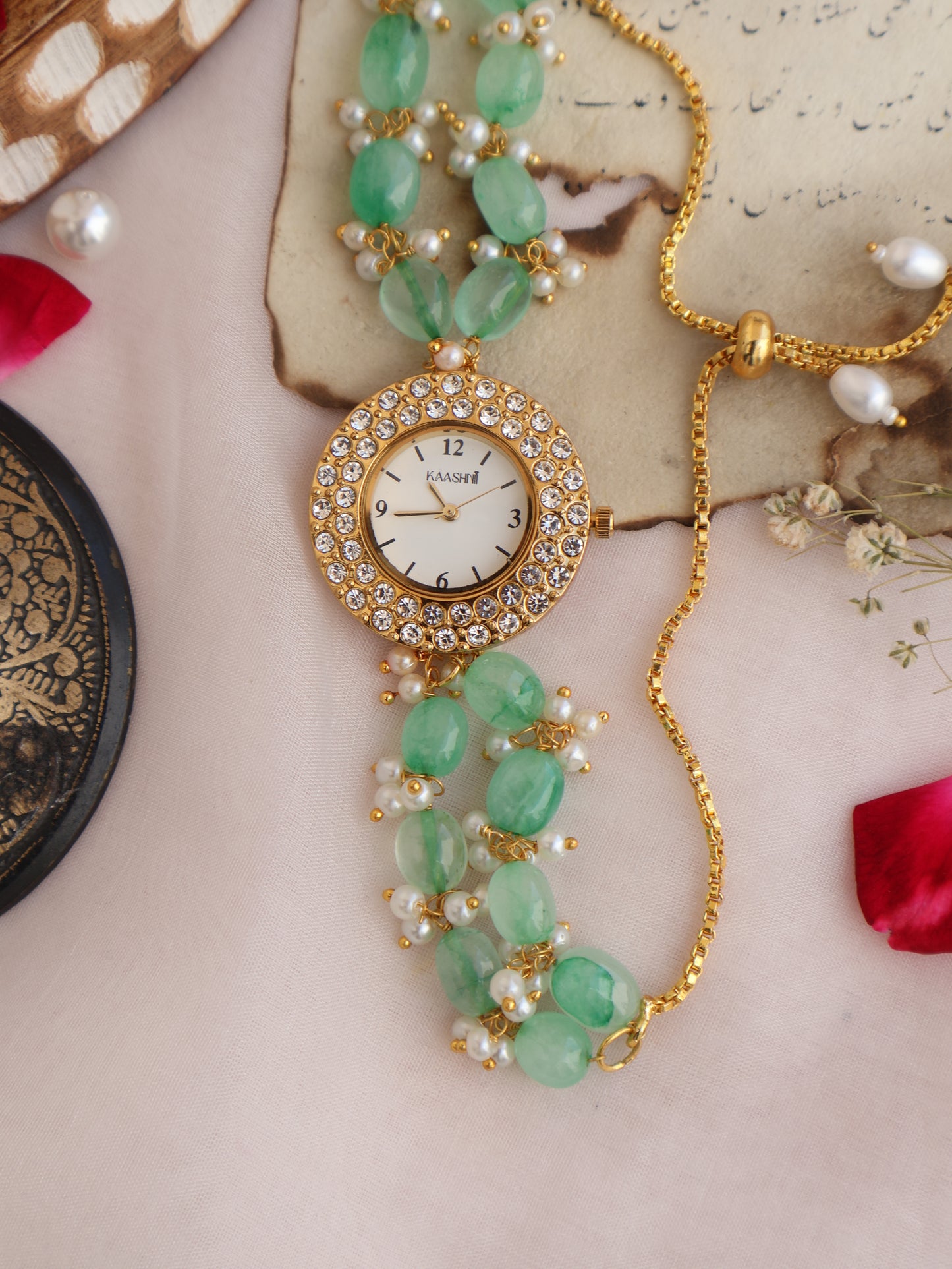 Inaya Mint Green Wrist Watch