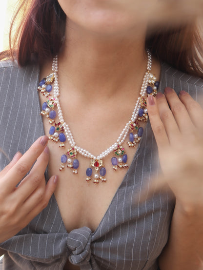 Niral Blue Kundan Necklace