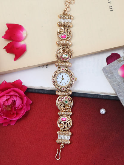 Tishya Kundan Wrist Watch