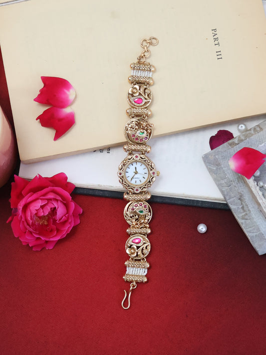 Tishya Kundan Wrist Watch