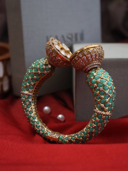 Ahava Polki Mint Green Bangle