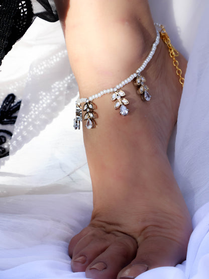 Tatva Silver Anklets- Pair of 2