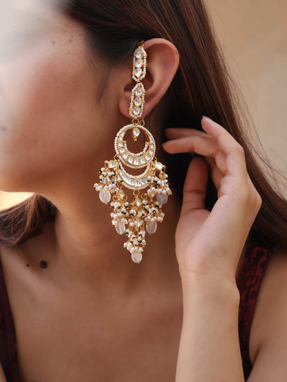 Seren Kundan Chaandbaali Earrings