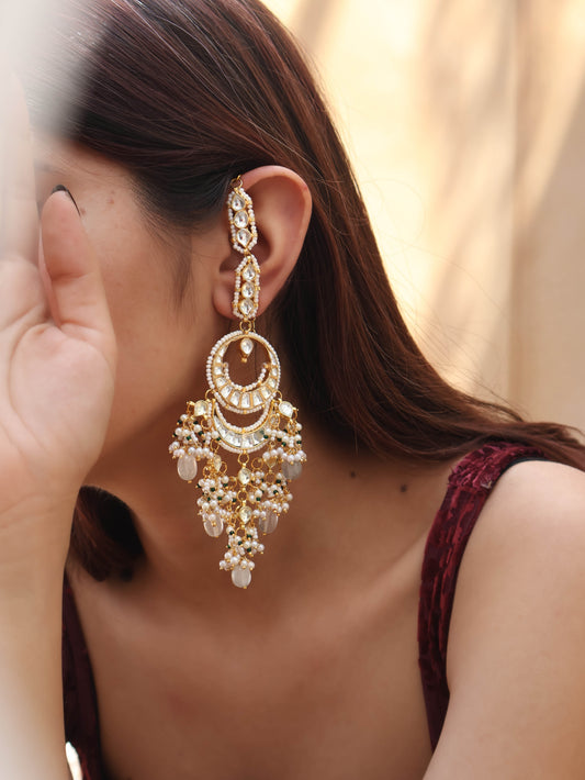 Seren Kundan Chaandbaali Earrings