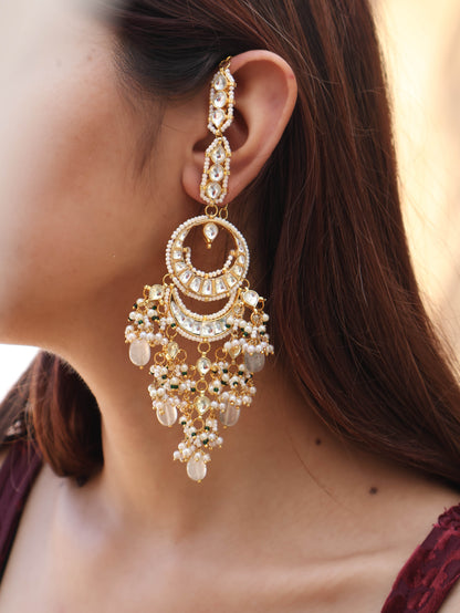 Seren Kundan Chaandbaali Earrings