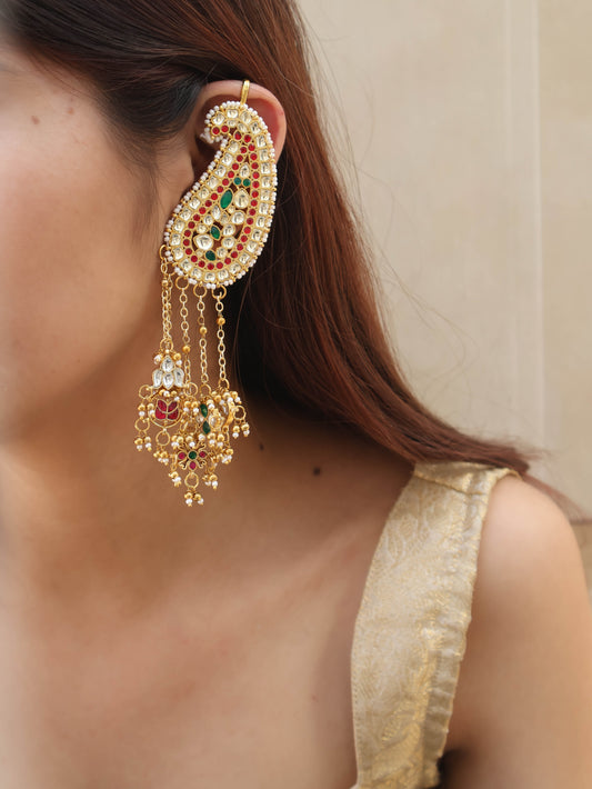 Khwaish Kundan Earcuff Earrings