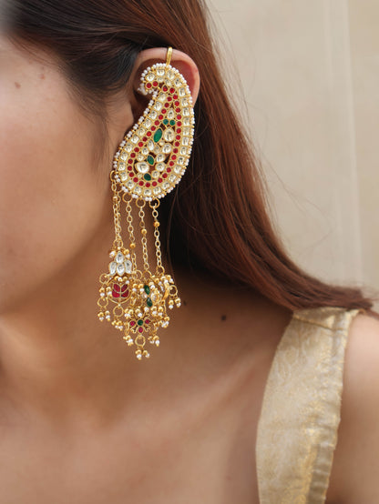 Khwaish Kundan Earcuff Earrings