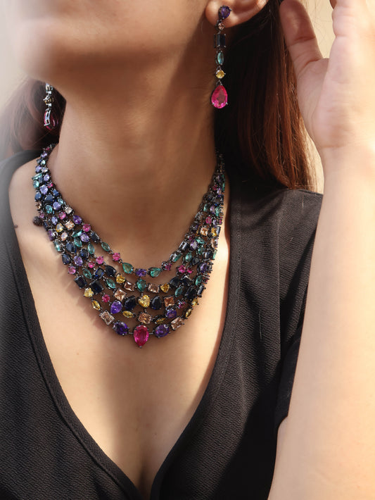 Evie Multicoloured Necklace Set