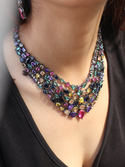 Evie Multicoloured Necklace Set