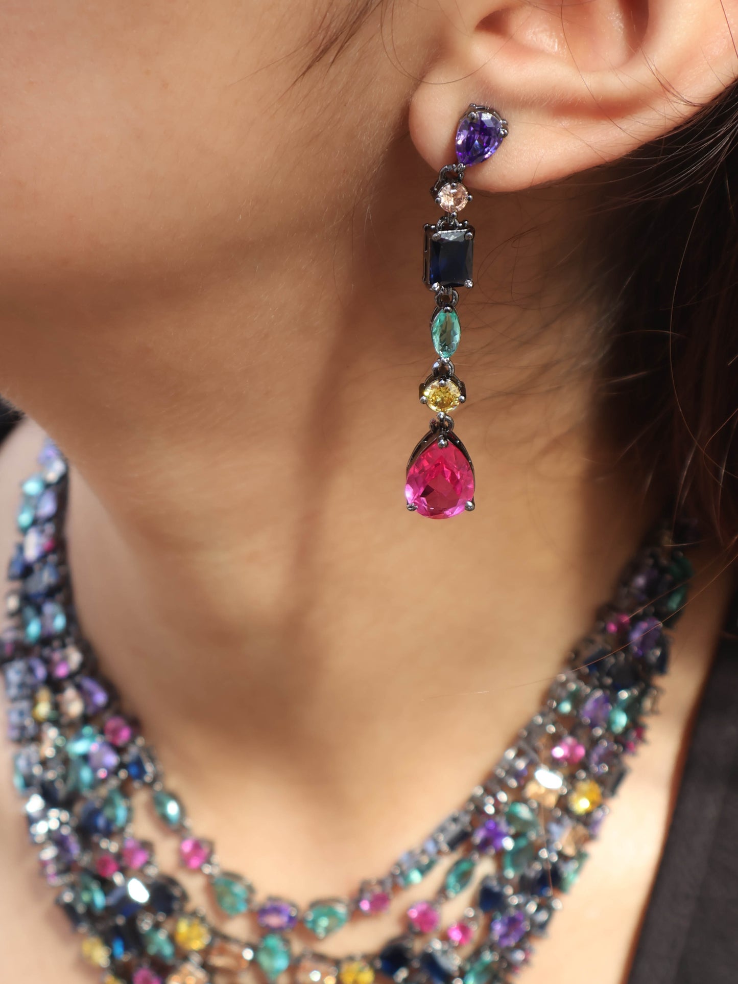 Evie Multicoloured Necklace Set