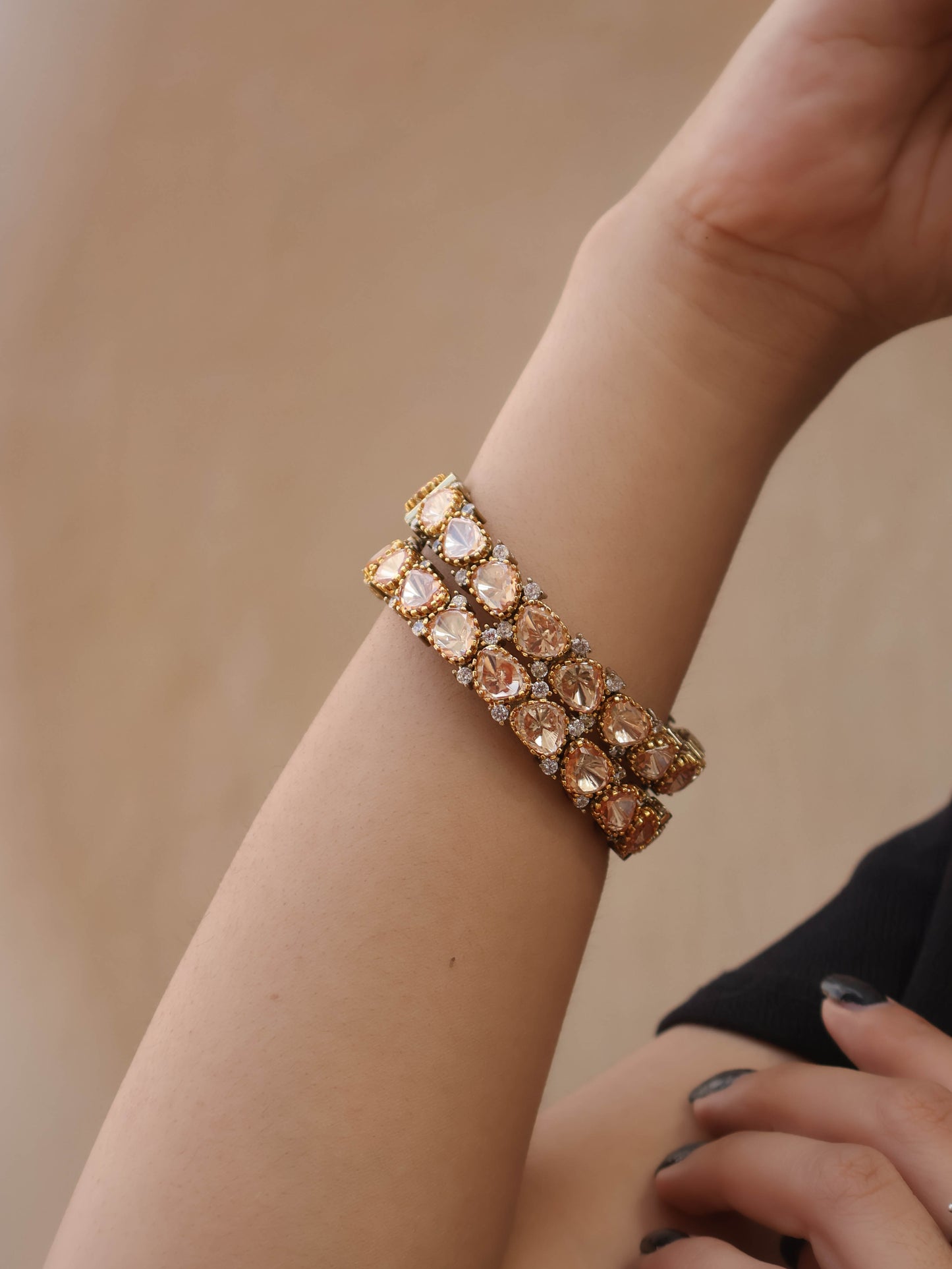 Sarika Polki Bangles - Set of 2