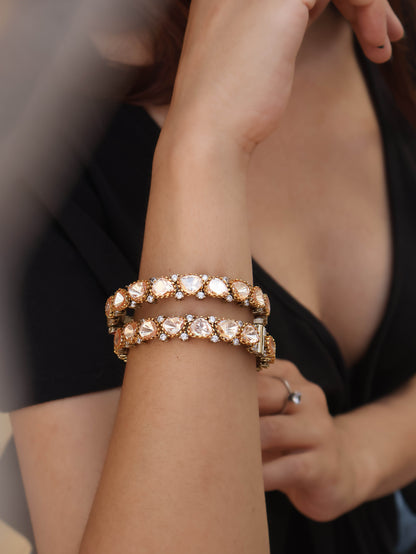Sarika Polki Bangles - Set of 2