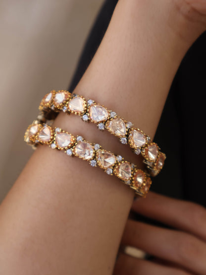 Sarika Polki Bangles - Set of 2