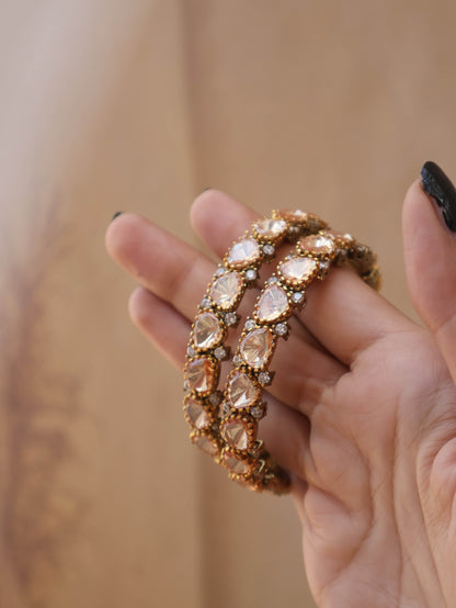 Sarika Polki Bangles - Set of 2