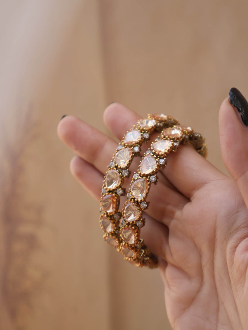 Sarika Polki Bangles - Set of 2