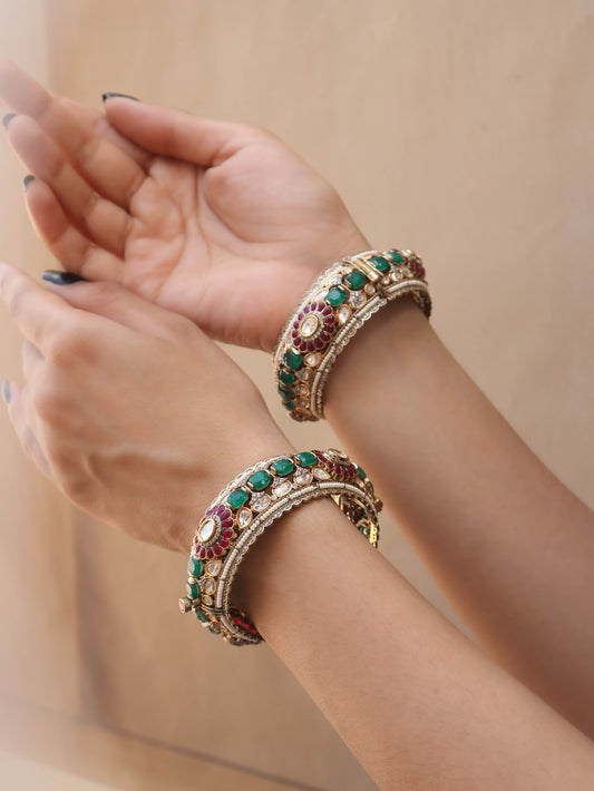 Mohe Polki Bangle - Set of 2