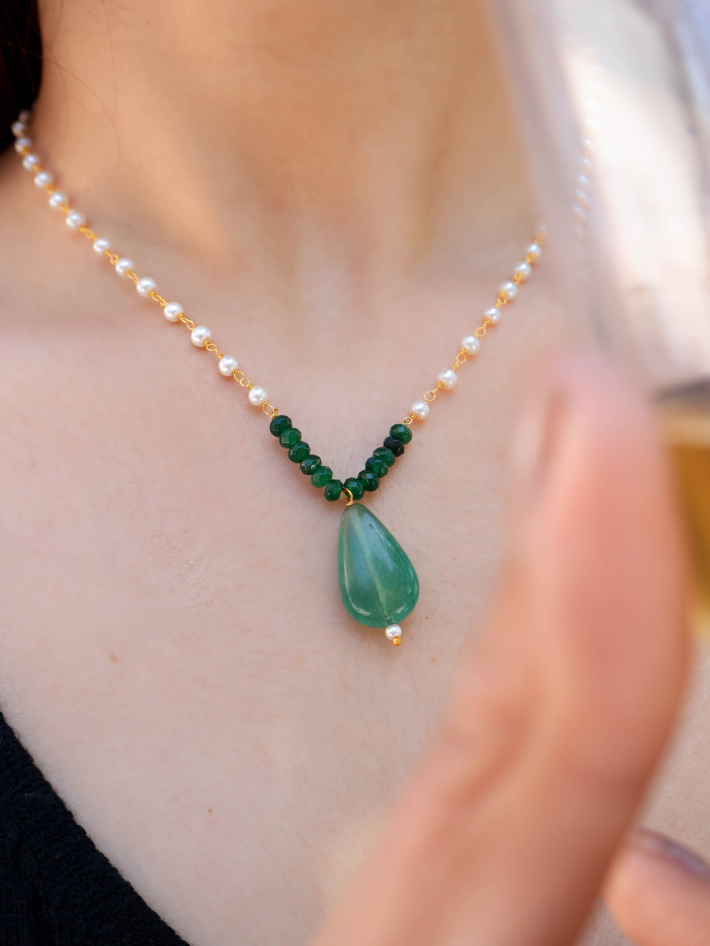 Suhani Green Pendant Necklace