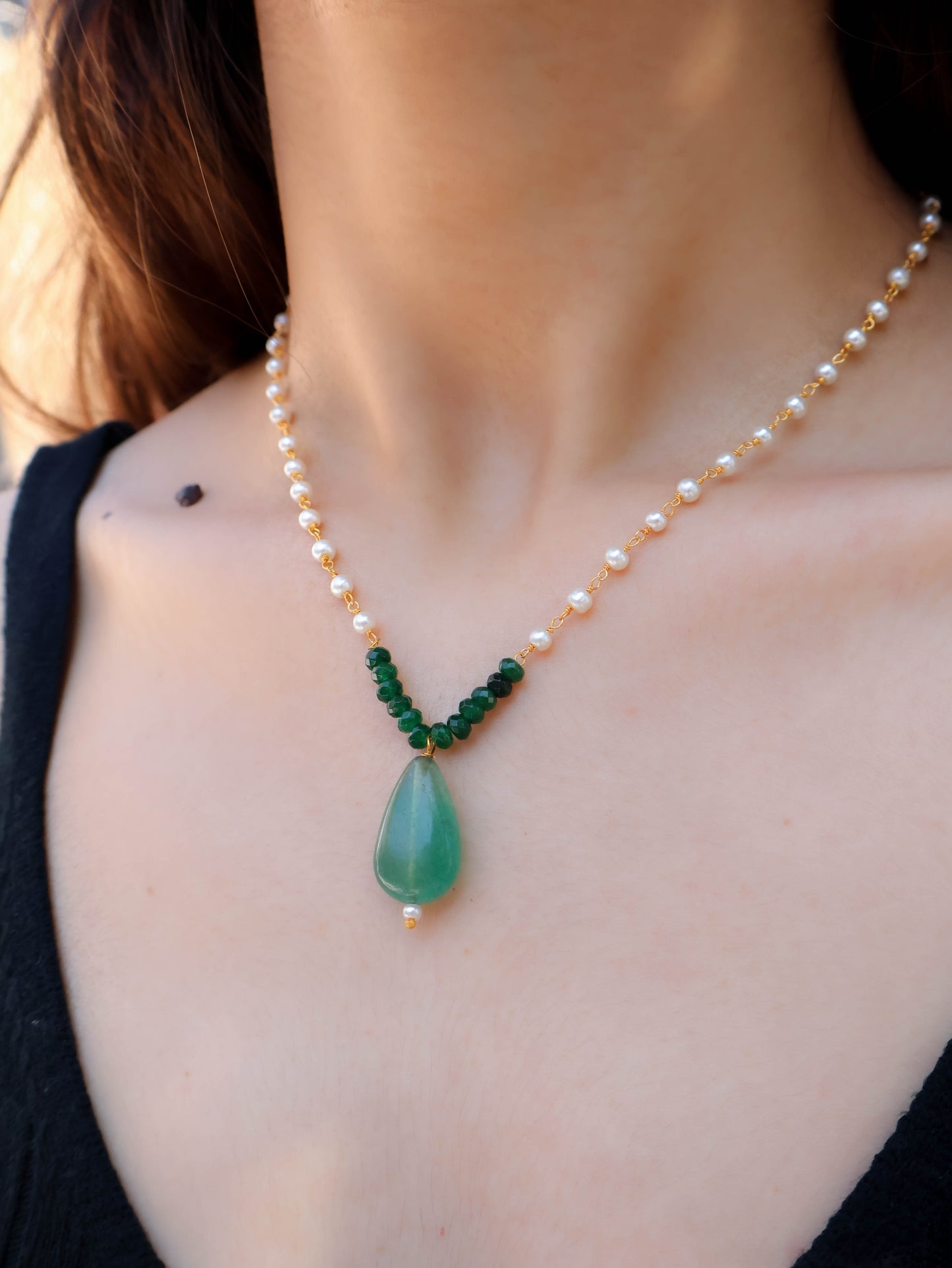 Suhani Green Pendant Necklace