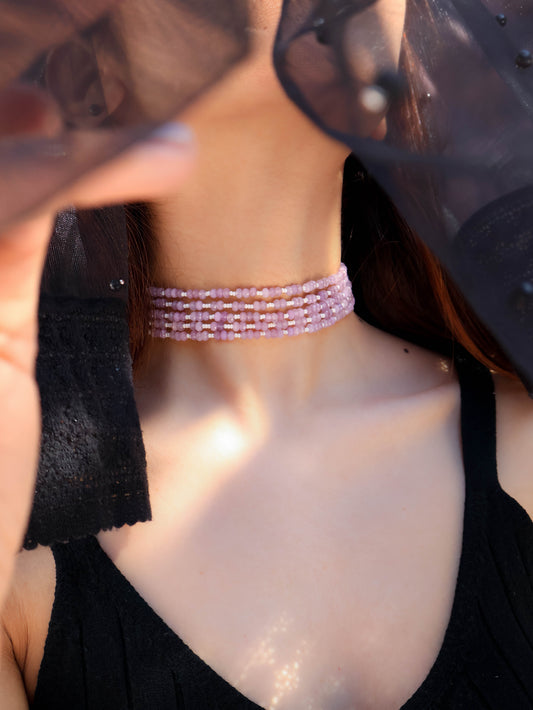 Marya Pink Choker Necklace