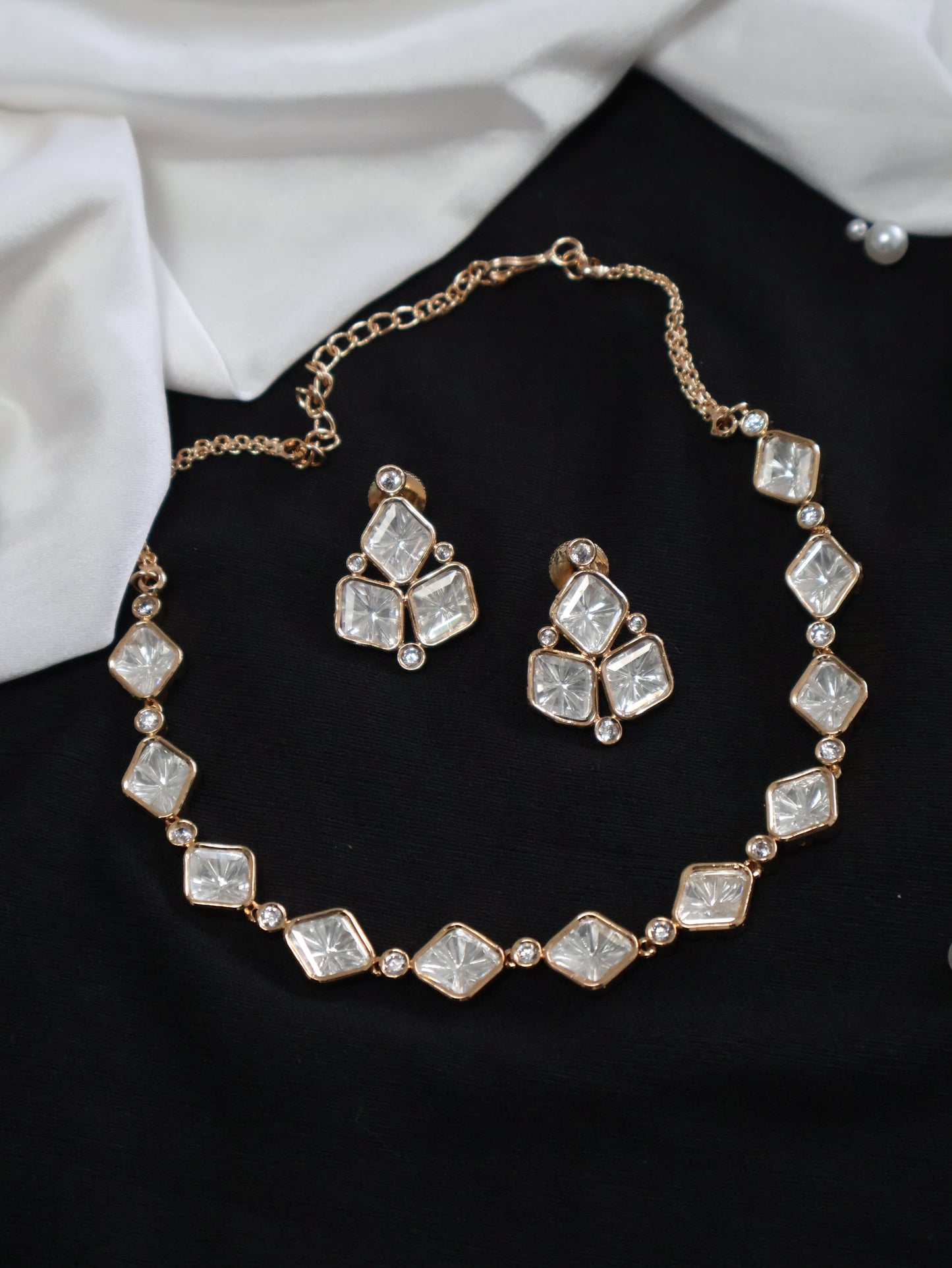 Misha Polki Necklace Set
