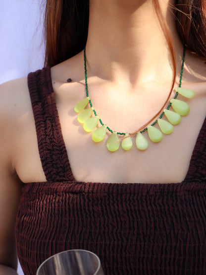 Saran Green Necklace