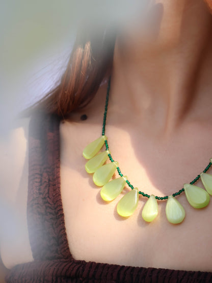 Saran Green Necklace