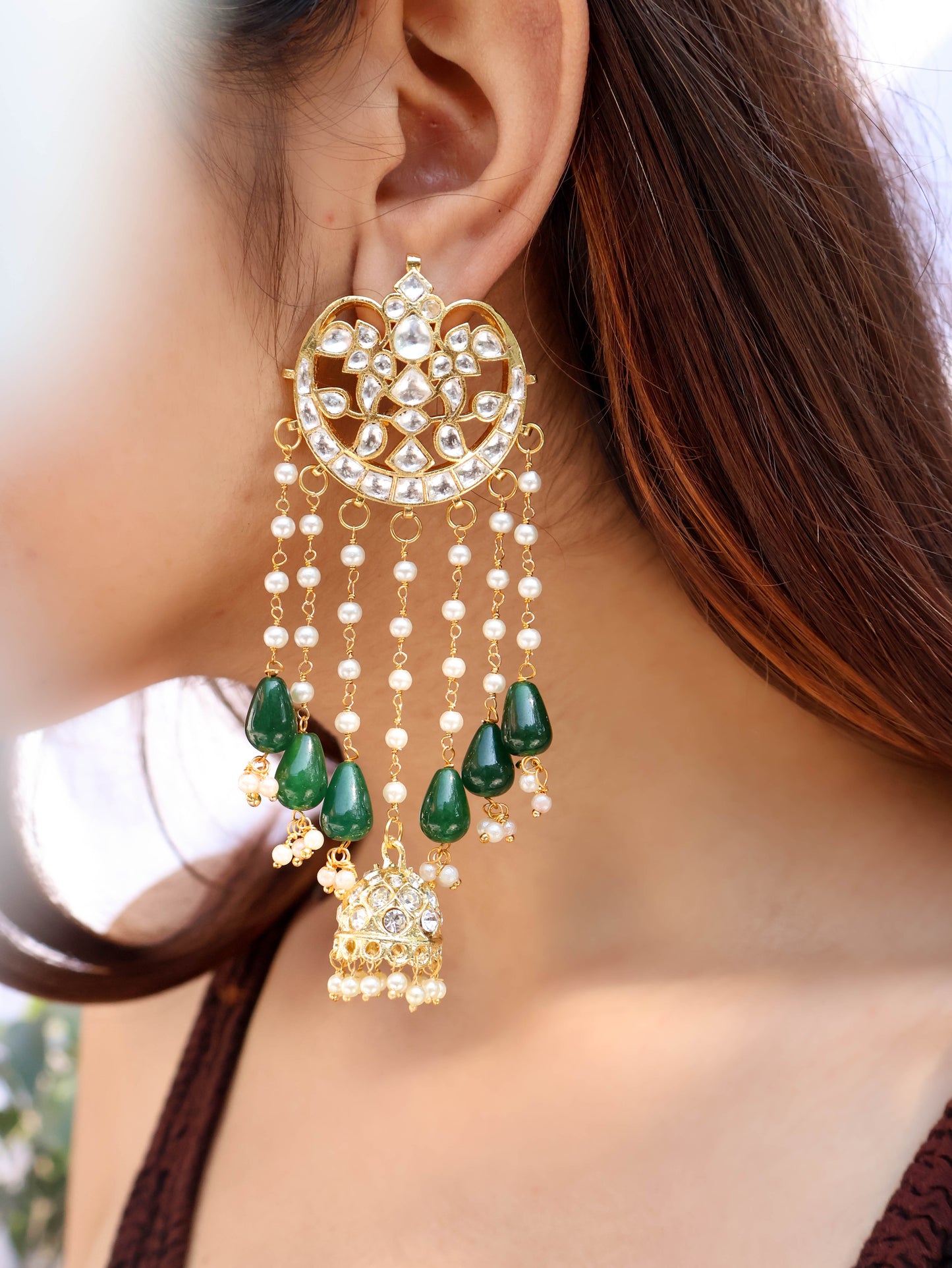 Evan Green Kundan Earrings