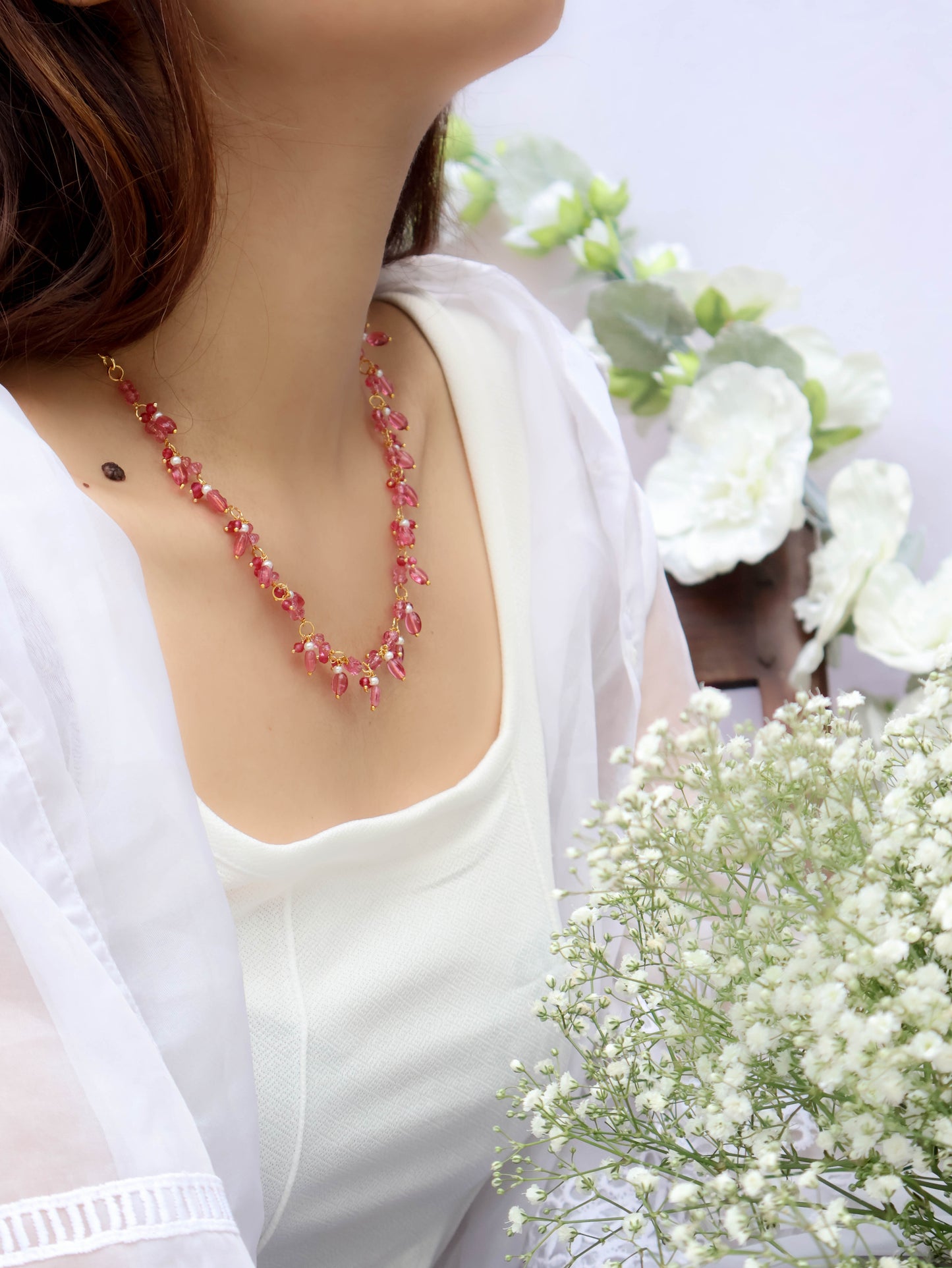 Ilham Pink Necklace