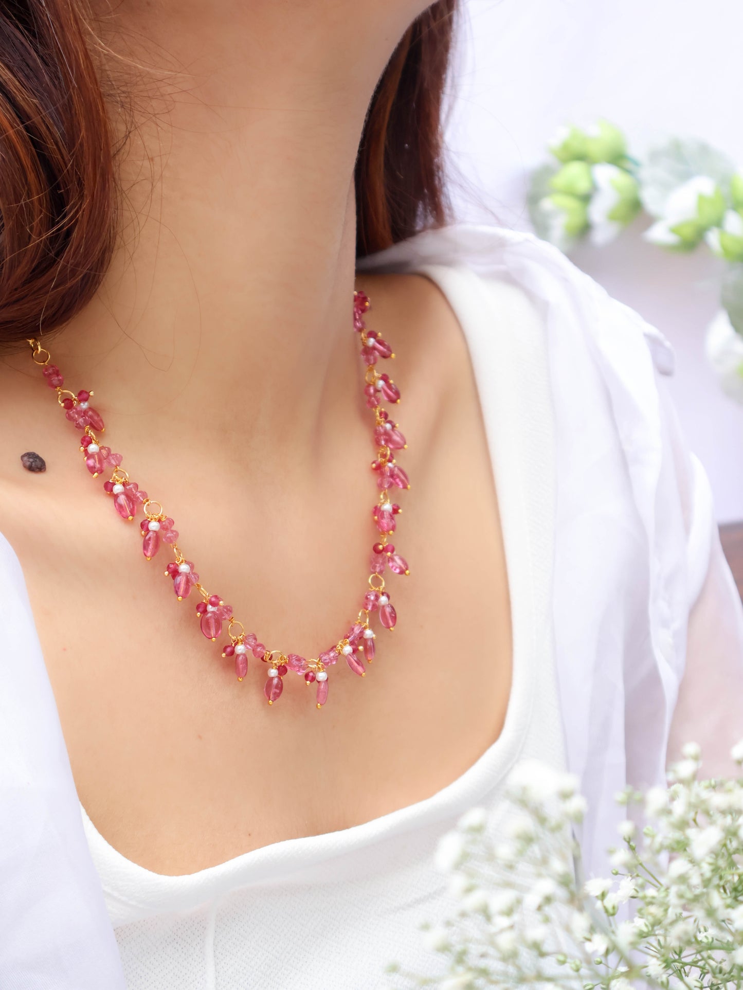 Ilham Pink Necklace