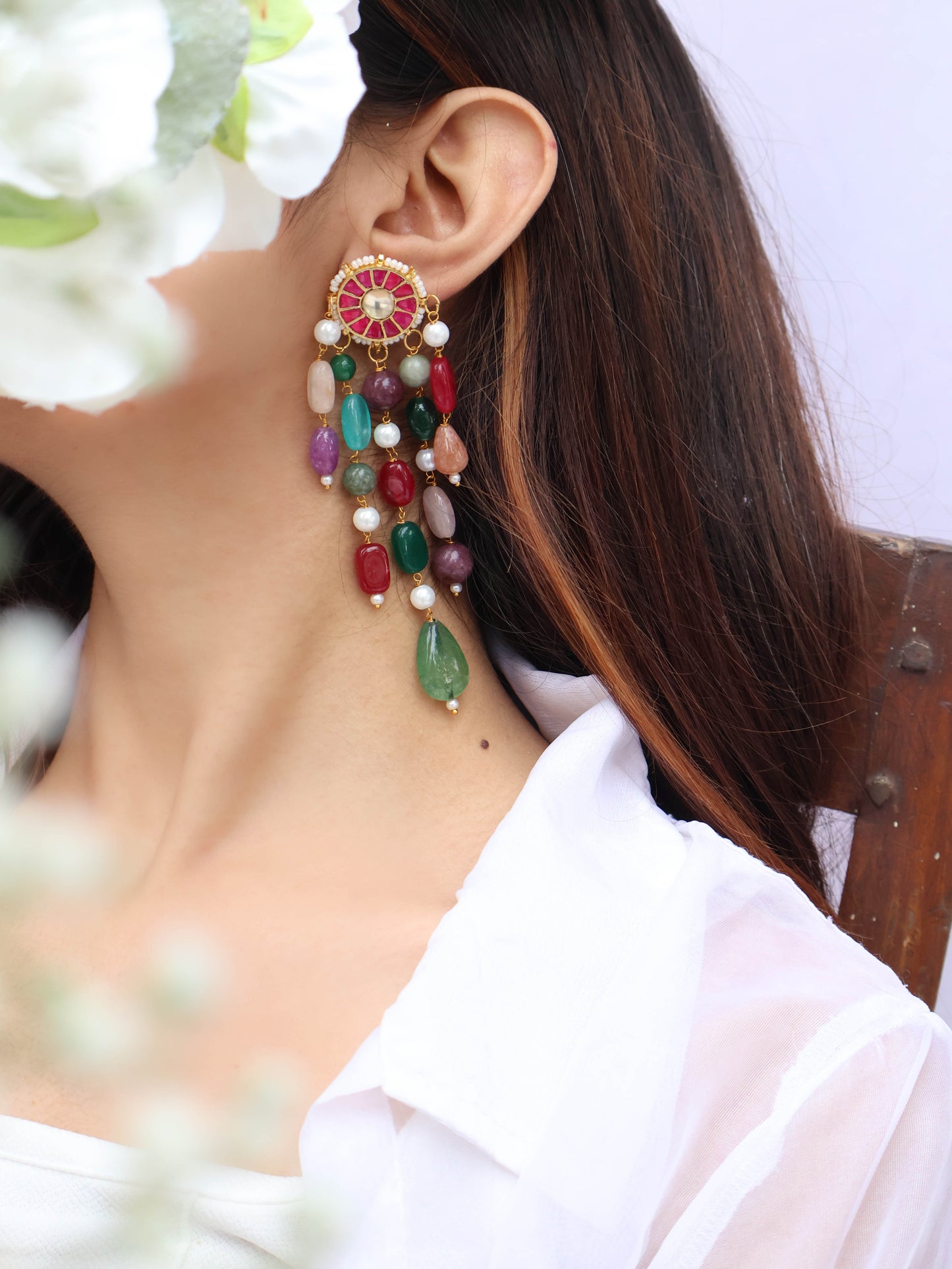 Rangeela Kundan Earrings