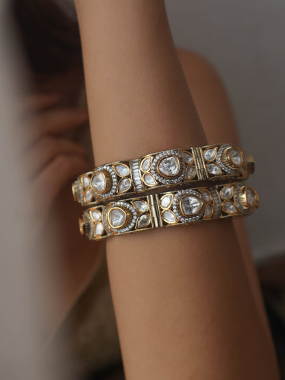 Emiko Polki Bangles - Set of 2