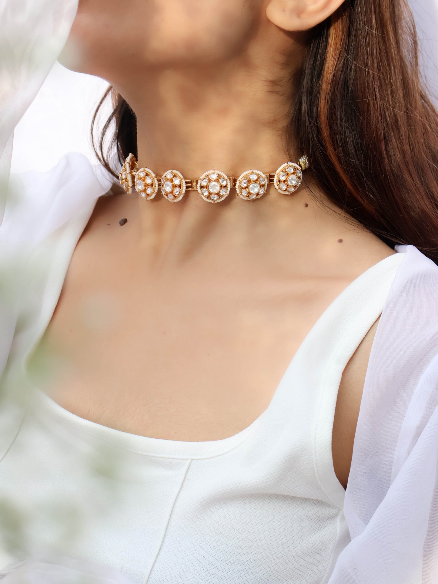 Nisra Kundan Floral Necklace