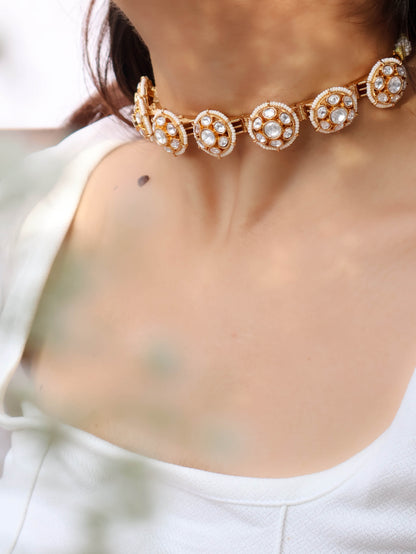 Nisra Kundan Floral Necklace