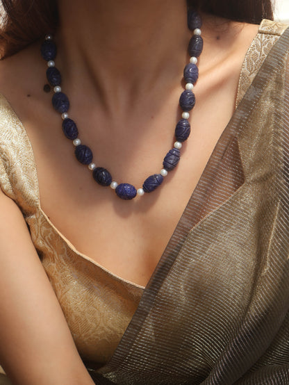 Nehir Blue Long Necklace