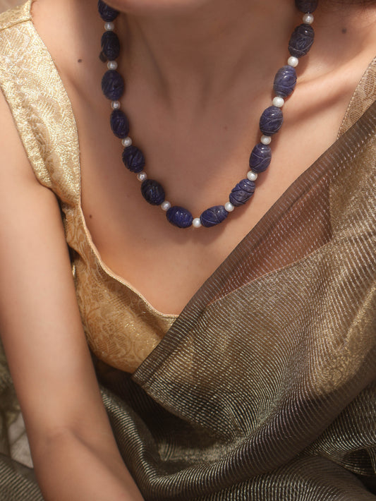 Nehir Blue Long Necklace