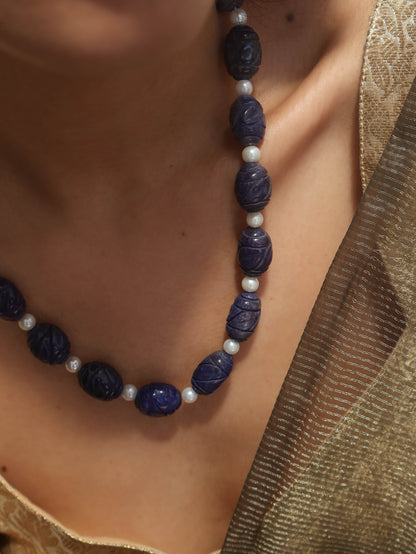 Nehir Blue Long Necklace