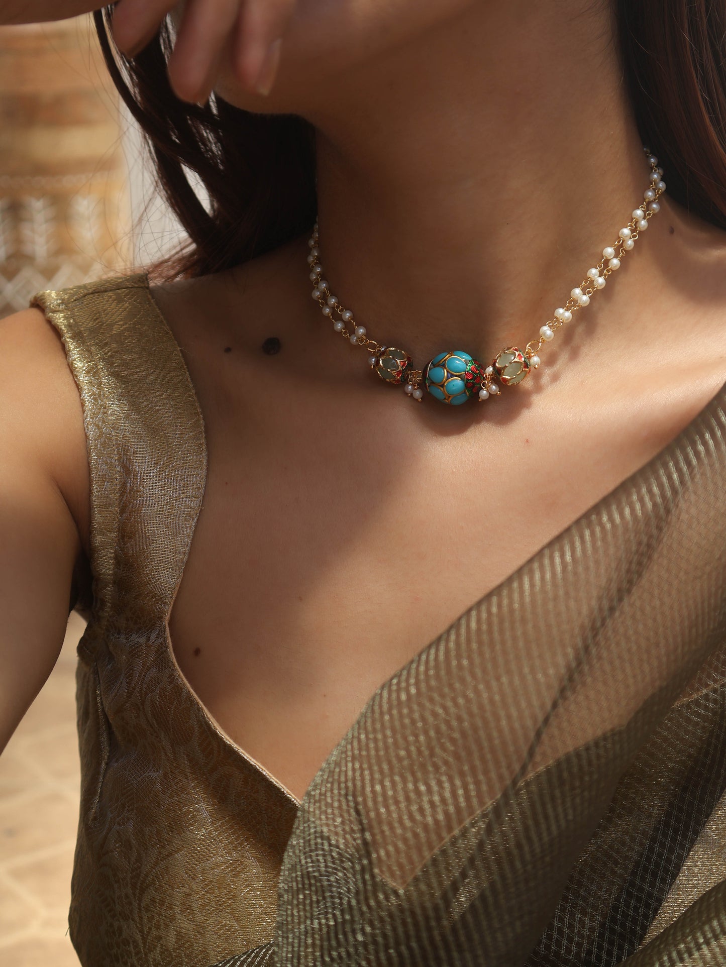 Luna Turquoise Choker Necklace