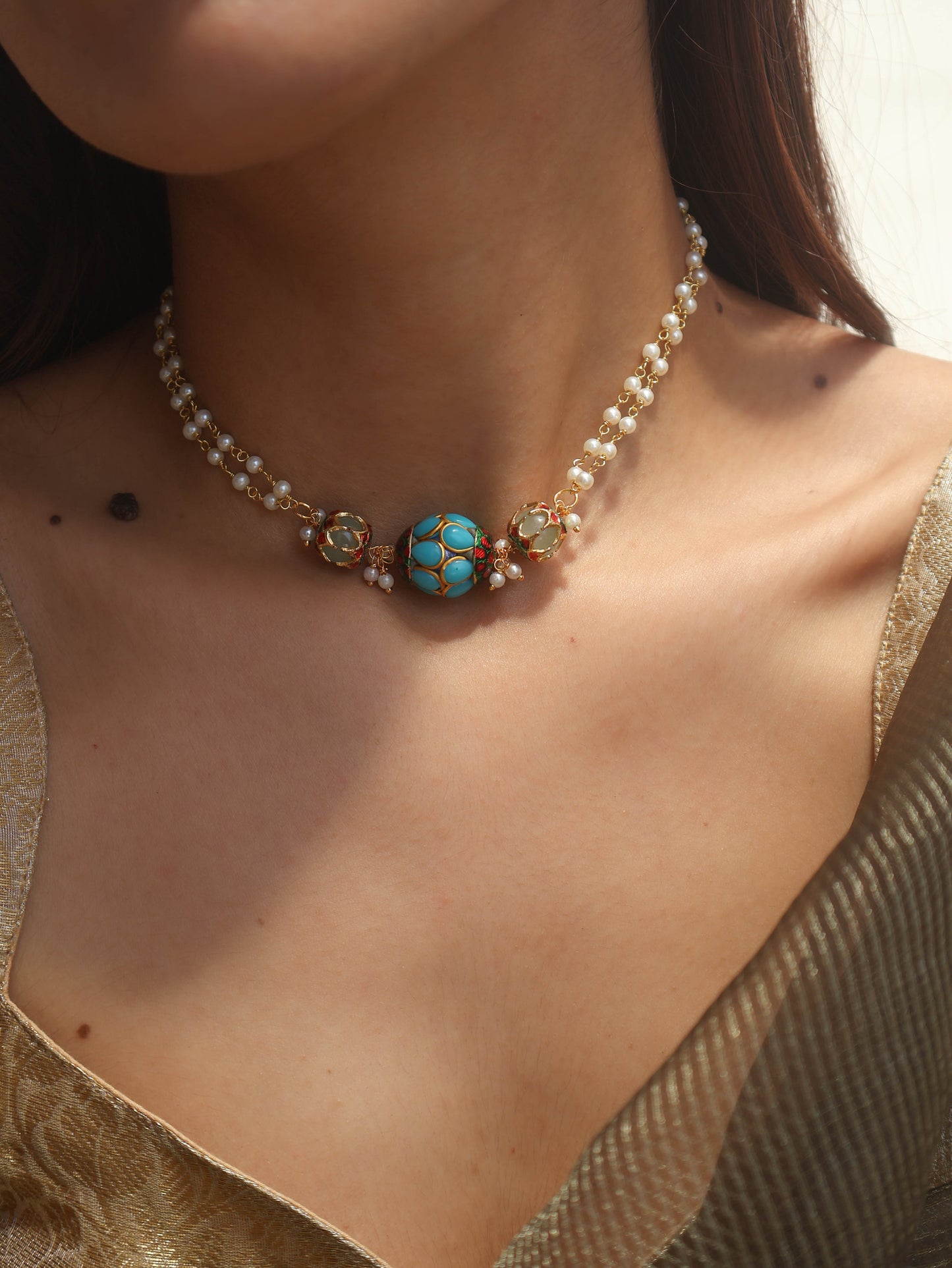 Luna Turquoise Choker Necklace