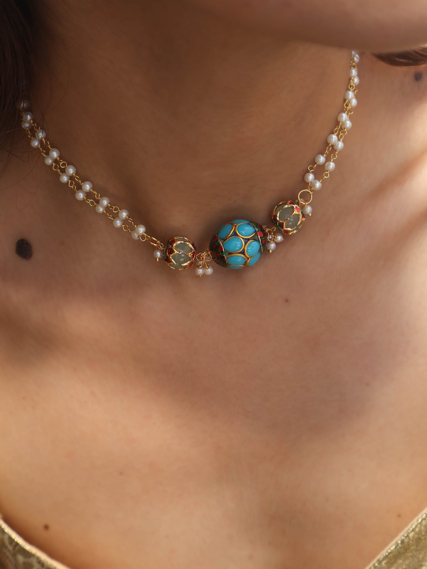 Luna Turquoise Choker Necklace