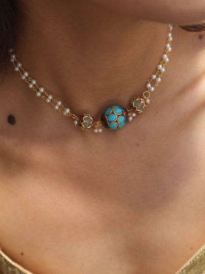 Luna Turquoise Choker Necklace
