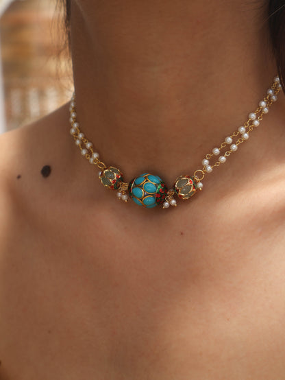 Luna Turquoise Choker Necklace
