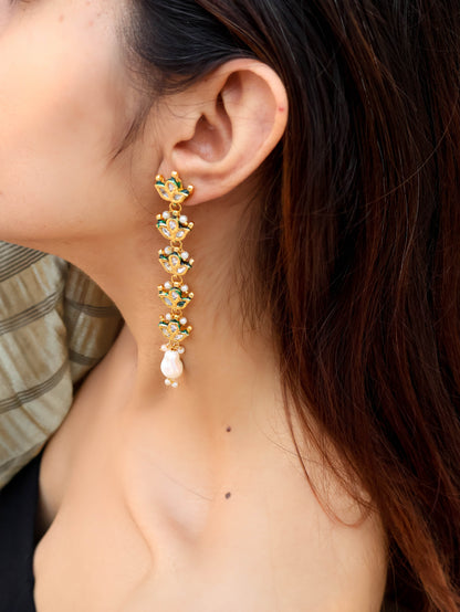 Nazima Kundan Earrings