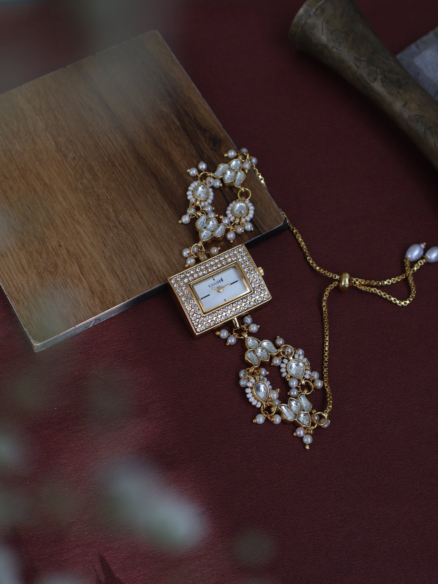 Khwaab Kundan Wrist Watch