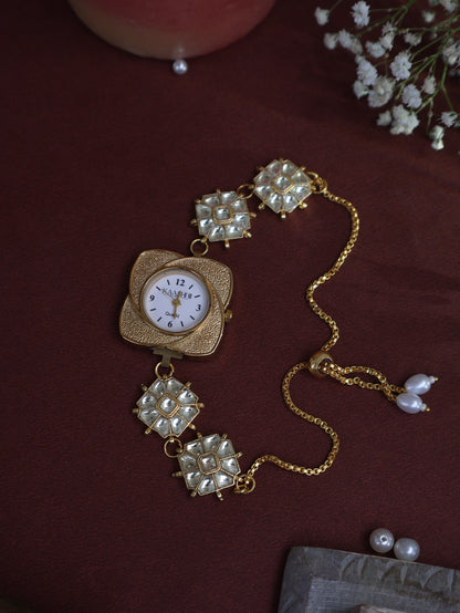 Ammie  Kundan Wrist Watch