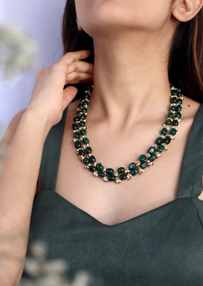 Iris Green Necklace