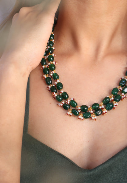 Iris Green Necklace