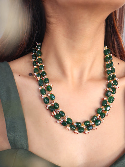 Iris Green Necklace